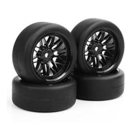 RC Ruote Gomma Per HPI 1:10 4 Pezzi/set 1/10 Pneumatici In Gomma Piatta Cerchi Set 12 Mm Guida Esagonale Drift RC Auto Parti Di Accessori PP0338+BBNK 6 Mm