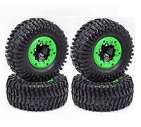 RC Ruote Gomma Per Huanqi 727 Per REMO Parts 1:10 RC Remote Control Per Model Cars Short-course Truck Tire Off-road Vehicle Per Buggy Tires Wheels(B-GREEN)