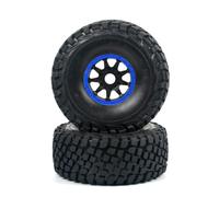 RC Ruote Gomma Per Mojave Pneumatici Per Camion Per Percorsi Brevi Per FS Desert Truck Off-Road Buggy 336184 1/8 1/7 RC Car Tire 17MM Adattatore Indossabile(Blue,2pcs)
