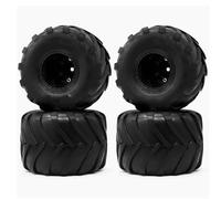RC Ruote Gomma Per SCX24 Per C10 Per Catenaccio Per Gladiator Per Bronco 1/24 Crawler Accessori Auto 1.0 RC Per Per Monster Truck Wheel Rim Pneumatici Set Per(Black)