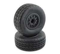RC Ruote Gomma Per Slash Per Arrma Per Senton Per HuanQi 727 Per Vkar 10sc Per Hpi Rc Auto 2 Pezzi 112mm 1/10 Pneumatici Per Camion A Breve Danza Con 12mm Esagonale(D)
