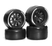 RC Ruote Gomma Per Tamiya F1 1/10 4 Pezzi Da 60 Mm Per Pneumatici Da Per Corsa Con Esagono Ruota Da 14 Mm Accessori Di Ricambio Per Auto RC