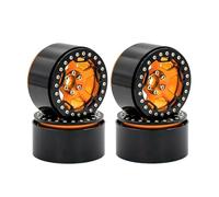 RC Ruote Gomma Per Traxxas Per Trx6 Per Axial Per Scx10 Rr10 Per Wraith Per Yeti 1/8 1/10 Mozzo Ruota In Metallo 2 Pollici 4 Pezzi Pneumatici Accessori Retrofit Auto RC(Yellow)