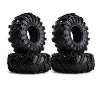 RC Ruote Gomma Per TRX-4 Per Axial Per SCX10 90046 Per D90 Per Voodoo Per KLR Per 1/10 RC Crawler 4 Pezzi 2.2 "Beadlock Wheel Rim Set Di Pneumatici In Gomma(Color1)