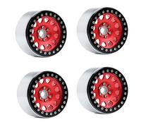 RC Ruote Gomma Per TRX-4 Per Axial Per SCX10 90046 Per D90 Per Voodoo Per KLR Per 1/10 RC Crawler 4 Pezzi 2.2 "Beadlock Wheel Rim Set Di Pneumatici In Gomma(Color9)