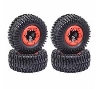 RC Ruote Gomma Per ZD Per Le Corse Per DBX-10 Per Traxxas Per Slash Per Arrma Per VKAR 10SC 4 Pezzi 1/10 Pneumatici Per Camion A Per Corsa Breve Ruota Per Pneumatici 12mm Esagonale(Red)