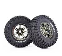 RC Ruote Gomma Per ZD Per RACING DBX-07 1/7 2 Pezzi RC Modello Di Auto Telecomandata Per Camion Del Deserto Pneumatici Ruote 165 * 63mm Adattatore 17mm 8642 8643(Silver)