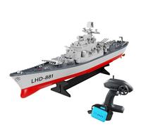 RC Schlachtschiff LHD-881 Radiocomandata Barca 1:3 90 Batteria Allarme 2,4 GHZ