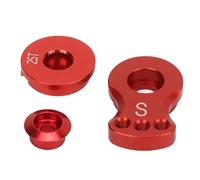 RC SERVO Arm, Lega in Lega Ad Alta Precisione in Allis Allis di Rimorso 25t Rabbia Allime 25t per 1/10 (Rosso)