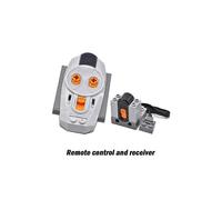 (RC Set 2)For Lego Technic Parts Power Function Expansion Servo Train Motor Infrared Remote Control Battery Box For DIY Car Truck