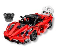RC - Set di mattoncini da costruzione XXL telecomandati, 32 cm, 380 pezzi, per auto sportive, fai da te, con ante mobili, tecnica di modellismo per bambini, adulti