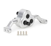 Rc Sostituisci Parti Per LCG Per TRX-4 Per SCX10 Cambio 1/10 Scatola Di Trasferimento Luminum Con Albero Da 5 Mm Aggiornamento Costruzione Del Telaio Per Cingolati RC(Silver)