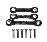 Rc Sostituisci Parti Per Tamiya Per TT-02 TT-02T Per TT02 TT02T 1/10 3 Pezzi Asta Collegamento Dello Sterzo Servo RC Auto Parti Aggiornamento Accessori(Black)