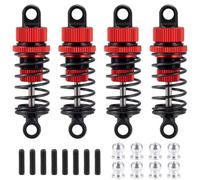 Rc Sostituisci Parti Per Tamiya Per TT02 1/10 4 Pezzi Lega Alluminio Ammortizzatori Ad Olio Set Smorzatore RC Drift Car Parti Aggiornamento(Red)