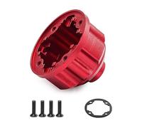 Rc Sostituisci Parti Per Traxxas Per MAXX Per SLASH 1/10 Per 2.0 Per WIDEMAXX 1/8 Scatola Differenziale In Metallo Alloggiamento Ricambi Per Auto RC Accessori(Red)
