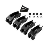 Rc Sostituisci Parti Per Traxxas Per TRX-4 82056-4 Codice Pressione Olio Regolabile Set Di Staffe Ammortizzatore W3 Parti Anteriori Posteriori Accessori(Black)