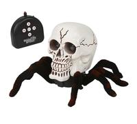 RC Spider, Remote Control Spider Light Eyes Skeleton Fore Tarantula Halloween Salto spaventoso per bambini (batteria non inclusa)