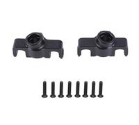 Rc Steering Cup Set, 1 Pair Aluminum Alloy RC Car Steering Cup, Car Steering Knuckle Accessory Part for MJX 1/14 14210 1/16 16208 (Black)