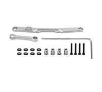 RC Steering Rod for SCX24 | Aluminum Alloy High Tightening Link | Direct Replacement for Axial AXI90081 / AXI00001 / AXI00002 | Oxidation Protected & Lightweight Upgrade (Silver)