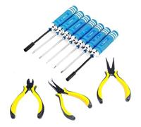 RC Strumento Smontaggio Per Parti Universali RC Car 10 In 1 RC Car Repair Tools Box Set Cacciavite Pinze Manicotto Esagonale Kit Di Riparazione
