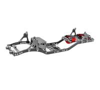 RC Teile Compatibile con Axial per SCX10 II per Rock off Road Truck 1/10 RC Crawler Trave 4MM CNC Auto in Metallo per Telaio Telaio Body Kit Parti(Gray)