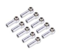 RC Teile Compatibile con Axial per SCX10 per Traxxas per TRX4 D90 per Tamiya 1/10 RC Crawler M4 Tie Rod End Giunto di Collegamento Giunto Sferico CW Filo(Silver)