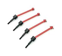 RC Teile Compatibile con Tamiya DT03 per TT02B RC Auto Parti di Aggiornamento Accessori di Ricambio 4 Pezzi Albero di Trasmissione in Metallo CVD 64mm(Red)