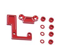 RC Teile Compatibile con Tamiya per TT02 TT02D per TT02B TT02S 1/10 RC Auto Parti di Aggiornamento in Metallo Albero Principale Cuscinetto Holder Set Gear Mount(Red)