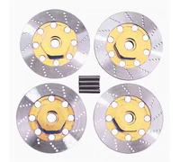 RC Teile Compatibile con Tamiya TT01 TT02 per HPI per HSP per Sakura D4 1/10 rc Cars On-Road per Racing Disco Freno Cerchione Scatola Adattatore Esagonale 12 Mm(Yellow)