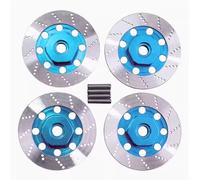 RC Teile Compatibile con Tamiya TT01 TT02 per HPI per HSP per Sakura D4 1/10 rc Cars On-Road per Racing Disco Freno Cerchione Scatola Adattatore Esagonale 12 Mm(Blue)