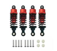 RC Teile per Tamiya per TT-02 TT-02d M-05 M-06 1/10 RC Parti di Aggiornamento per Auto 4 Pezzi Ammortizzatori in Lega di Alluminio Set 60mm(Red)