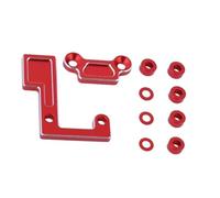 RC Teile per Tamiya per TT02 TT02D per TT02B TT02S 1/10 RC Auto Parti di Aggiornamento in Metallo Albero Principale Cuscinetto Holder Set Gear Mount(Red)