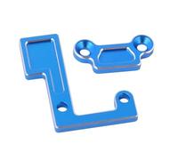 RC Teile per Tamiya per TT02 TT02D per TT02B TT02S 1/10 RC Auto Parti di Aggiornamento in Metallo Albero Principale Cuscinetto Holder Set Gear Mount(Blue)