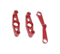 RC Teile per Tamiya TT-02 TT02B TT02T 1/10 rc Cars Upgrades Parts Accessories Metal Steering Assembly Set(Red)