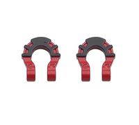 RC Teile per Traxxas per Axial Scx10 per Yikong Metal Front Rear Bumper Trailer Hooks Hitch Rescue Tow Shackles 1/10 Rc Crawler Car(Red)