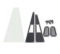 RC Telaio Parti Per TRX4M 1/18 Piastra Paramotore Metallo Gonna Laterale Griglia Aspirazione Rivestimento Porta Posteriore Piastra Antigraffio Per Cingolati RC(Intake Grille Plate)