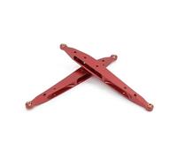 RC Tirante Trazione Per Axial RBX10 Per Ryft 1/10 2 Pezzi Braccio Oscillante Posteriore Metallo Per Collegamento Oscillante Barra Trazione Barra Di Trazione Parti Cingolate RC Sostituzione(Red)