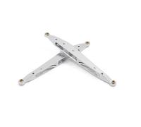 RC Tirante Trazione Per Axial RBX10 Per Ryft 1/10 2 Pezzi Braccio Oscillante Posteriore Metallo Per Collegamento Oscillante Barra Trazione Barra Di Trazione Parti Cingolate RC Sostituzione(Silver)