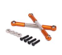 RC Tirante Trazione Per HSP Per Wltoys 12428 12423 0019 FY03 1-12 2 Pezzi Tirante Sterzo Servo Tenditore Collegamento Ricambi E Accessori Per Auto RC Sostituzione Aggiornamento(Orange)