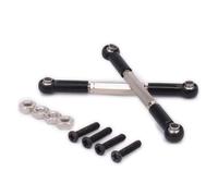 RC Tirante Trazione Per HSP Per Wltoys 12428 12423 0019 FY03 1-12 2 Pezzi Tirante Sterzo Servo Tenditore Collegamento Ricambi E Accessori Per Auto RC Sostituzione Aggiornamento(Black)