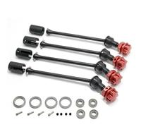 RC Trasmissione Alberi Per Traxxas Per Maxx Per Widemaxx 89086-4 8996x 1:10 Modelli Di Auto RC Parti Aggiornamento Metallo Kit CVD Con Albero Di Trasmissione Esteso In Acciaio(Black1)