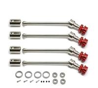 RC Trasmissione Alberi Per Traxxas Per Maxx Per Widemaxx 89086-4 8996x 1:10 Modelli Di Auto RC Parti Aggiornamento Metallo Kit CVD Con Albero Di Trasmissione Esteso In Acciaio(Silver1)