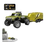 RC Truck - Auto controllata a distanza, Crawler RC Truck | VEICOLO RC di piccoli camion, Crawler ricaricabile fuori -road, camion RC per bambini da 6 anni, 1 64 Scala con luci per all'interno