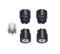 RC Upgrade Parts Per Axial Per Scx24 Per Deadbolt C10 Per Gladiator Per Bronco 1/24 Rc Auto Aggiornamento Parte In Alluminio M2 Mozzi Ruota Dadi Bloccaggio Cap