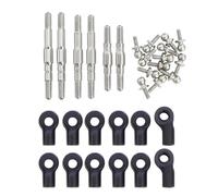 RC Upgrade Parts Per Losi Per Wltoys Micro-B Micro-T 244016 1/24 RC Auto Parti Aggiornamento In Acciaio Inox Collegamenti Regolabili Tiranti Collegamento Set