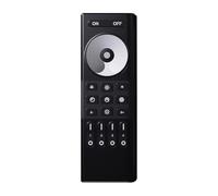 RC01/RC02/RC03 raggruppati 2,4 GHz 4 zone bianco e nero monocromatico/doppio colore/RGB telecomando Dimmer LED Controller LED(WM-RC01-Black)