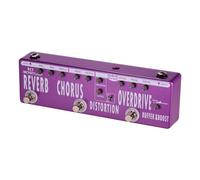 RC5 - Pedale multieffetto per chitarra, 6 in 1, per chitarra, riverbero + distorsione + overdrive + booster + buffer guscio in metallo con True Bypass