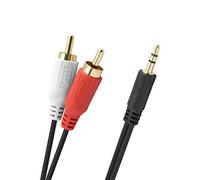 RCA Cavo di collegamento stereo da jack, jack da 3,5 mm a 2 x Ci