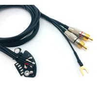 RCA Phono cavo Technics SL 1200 1210 MK2 MK3 MK5 saldato pcb nero 130 cm, 51 in