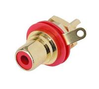 Rca Phono Telaio Montaggio a Pannello Presa, Placcato Oro Connettore, NYS367-